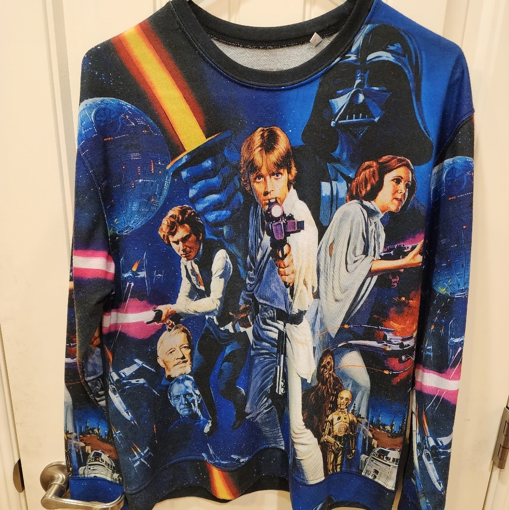 Star Wars long sleeve tshirt, Large, L, Disney, Luke Skywalker